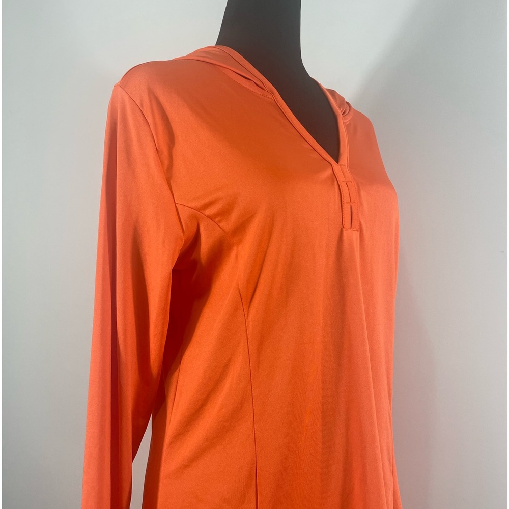 The American Outdoors Men Women’s Orange,cooling,hoodie,Long Sleeve,Top Large - Picture 2 of 10